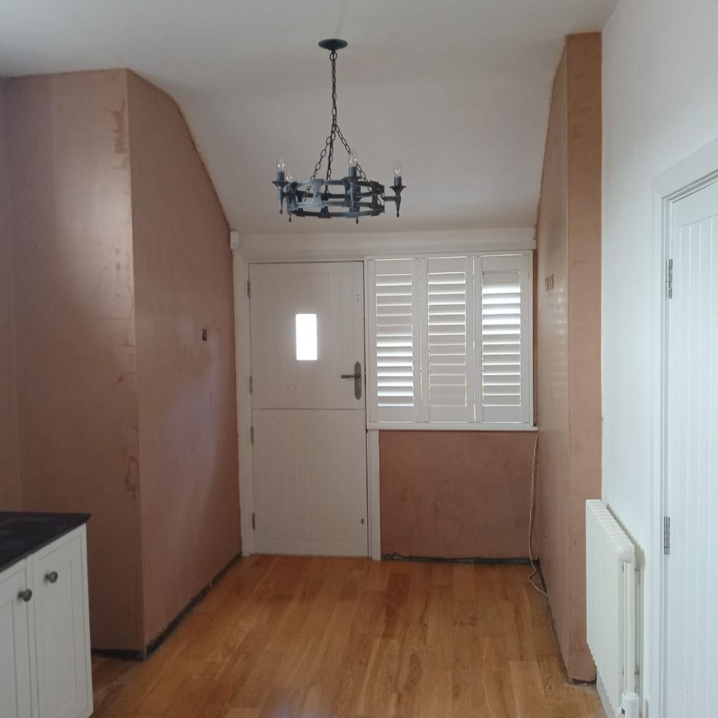 internal walls plastered