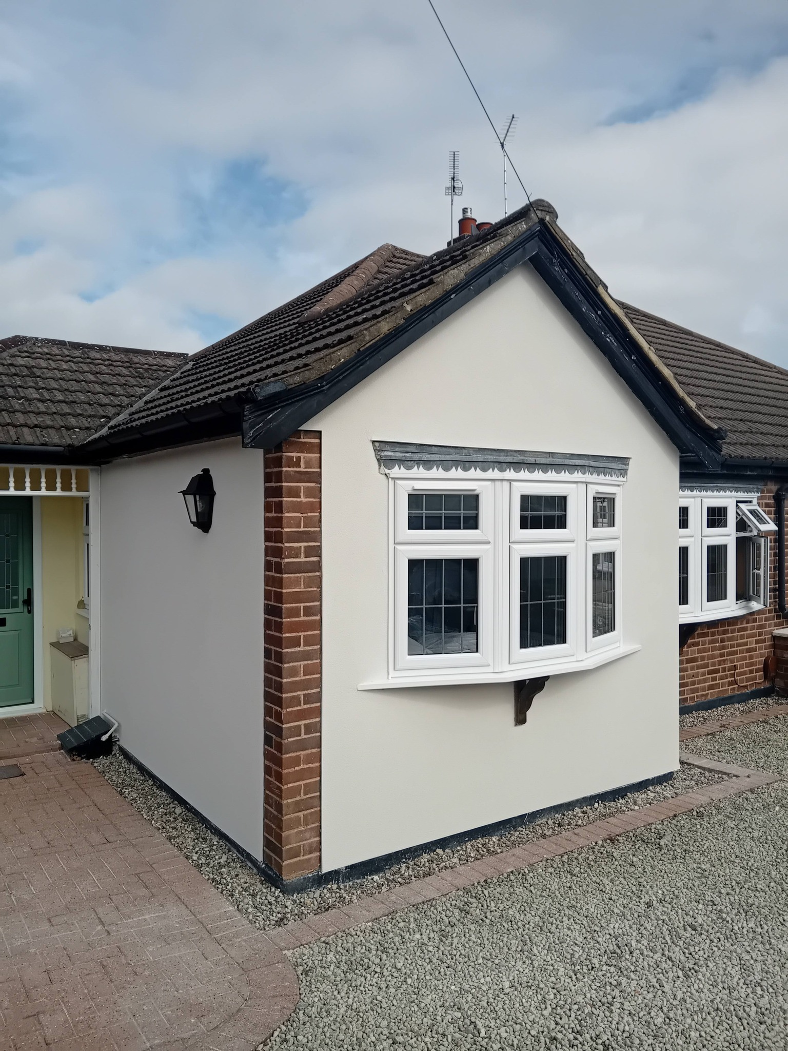 Bungalow extension K-rend render