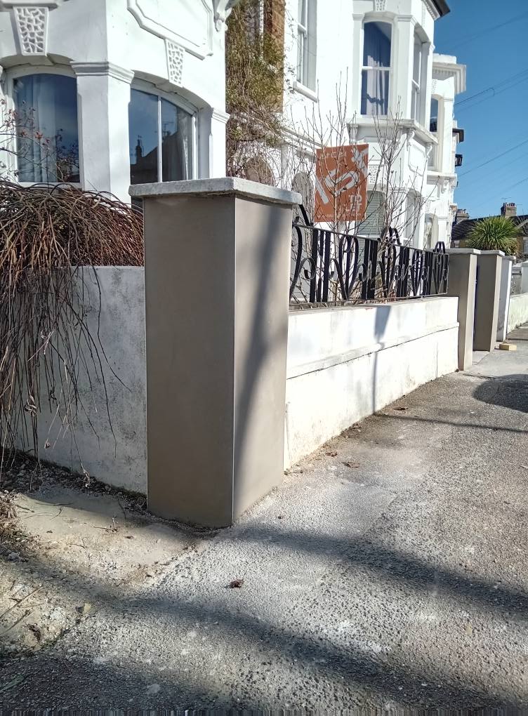 Wall after rendering